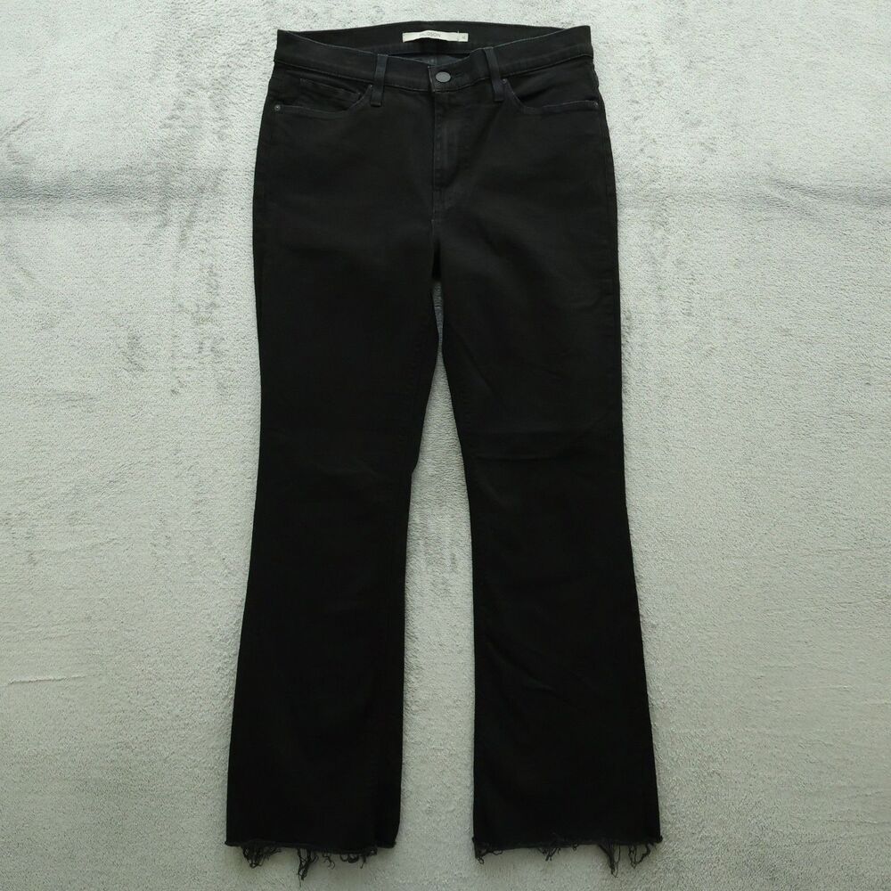 Hudson Jeans Women's Size 30 Mid-Rise Nico Black Bootcut Denim 30" Inseam